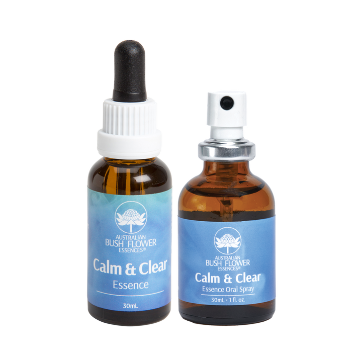 The Calm & Clear Essence Drops & Oral Spray Pack nurtures a state of clarity, tranquility, and inner peace, enabling you to relax and prioritise self-care, even in the face of external pressures and obligations.